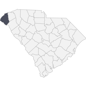 Map showing location of selected County